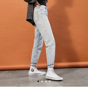 BDG light vintage high rise mom jean